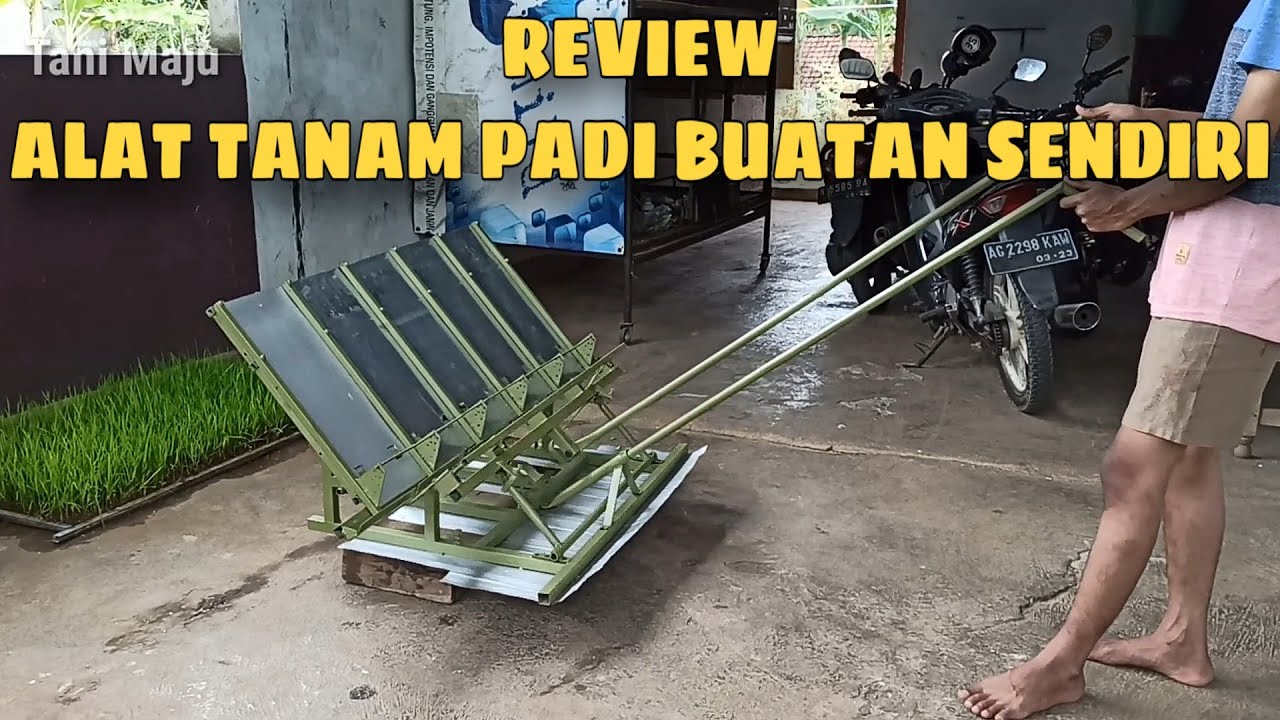 Review Alat  Tanam Padi Buatan  sendiri  YouTube