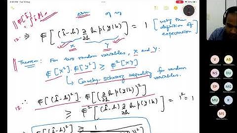 NPTEL LIVE Discussion (Week3, Course EE72): Cramer Rao Lower Bound and MVUE Estimator