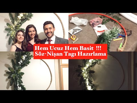 Nişan-Söz Masası Süsleme (Arka Plan)| Ucuz Yollu Tag Yapımı | Çok Basiit !!!