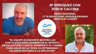 JP Enriquez: "En Economía coincidieron que el rumbo es alcanzar salarios superiores a la inflación"