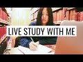 LIVE: 3 hour study with me for my finals (no music)