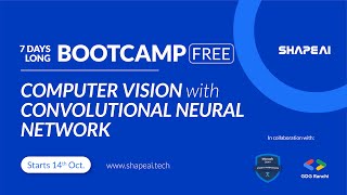 COMPUTER VISION WITH CONVOLUTIONAL NEURAL NETWORK : Day - 3