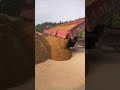 Side Tipper Trailer Unloading Sand and Stones
