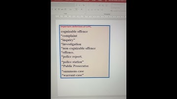 Important definition list of CrPc.