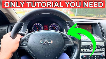 How To Use Paddle Shifters on Infiniti G37 | EASY TO USE!