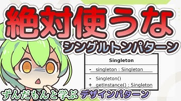 【デザインパターン解説】ずんだもんと学ぶSingletonパターン【VOICEVOX解説】