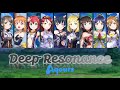 Aqours - Deep Resonance (Color Coded, Kanji, Romaji, Eng)