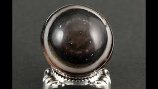 チベットメノウ (天眼石) 丸玉 32ミリ / Eye Agate Sphere