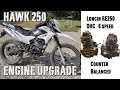 Hawk 250 Loncin RE250 6 speed Engine Transplant and Upgrade