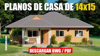 ✅ Plano de Casa ¡GRATIS! #4 Dormitorios #2 Baños