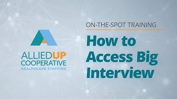 On-the-Spot Training: How To Access Big Interview