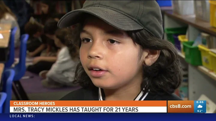 CBS 8: Classroom Heroes | SDCCU honors Tracy Mickles from Holmes Elementary School