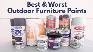 The Best and Worst Outdoor Furniture Paints for a Paint Finish that Lasts