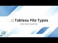 What are the files type in Tableau? || Interview Question
