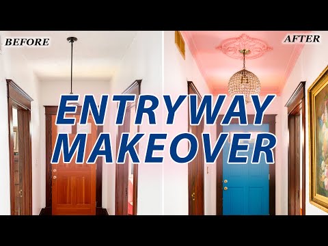 Colorful Entryway Makeover