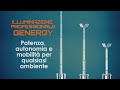 💡 Illuminazione professionale che offre massime prestazioni. Potenza, mobilità e sicurezza Genergy.