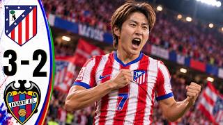 이강인 골 - 아틀레티코 마드리드 대 레반테 3-2 - 모든 골 및 하이라이트 - 2026년 10월 28일