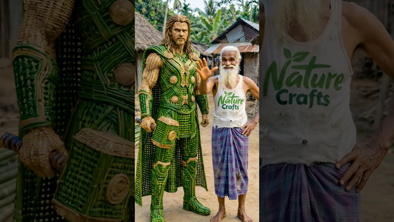 Тор 🔨 Удивительная поделка ручной работы из бамбука 🌿 Бамбуковое искусство 