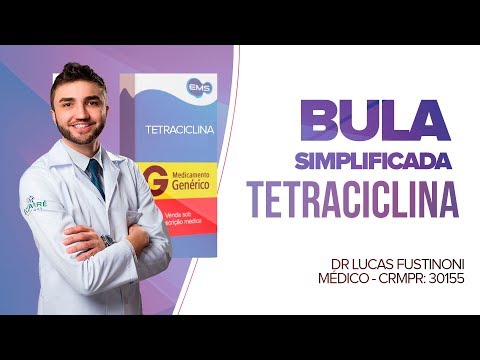 TETRACICLINA PARA TRATAMENTO DE ACNE - BULA SIMPLIFICADA POR DR LUCAS FUSTINONI  - CRMPR 30155