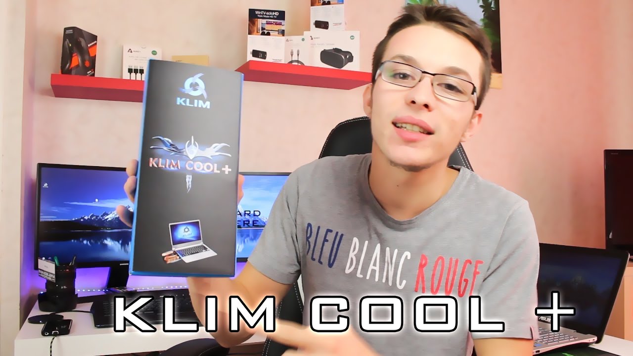 KLIM Cool Refroidisseur PC Portable Gamer - Ventilateur Pour Refroidissement  Rapide - Extracteur d'Air Chaud USB (Bleu)