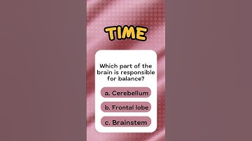 🧠 Which part of the brain controls balance?#BrainFacts #Cerebellum #QuizTime #DidYouKnow #Shorts