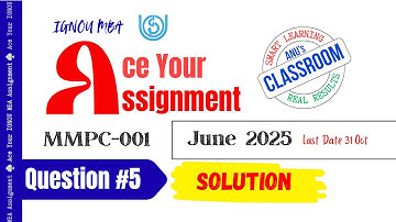 IGNOU MMPC-001 Opdrachtoplossing juli 2025 | MBA | Vraag 5