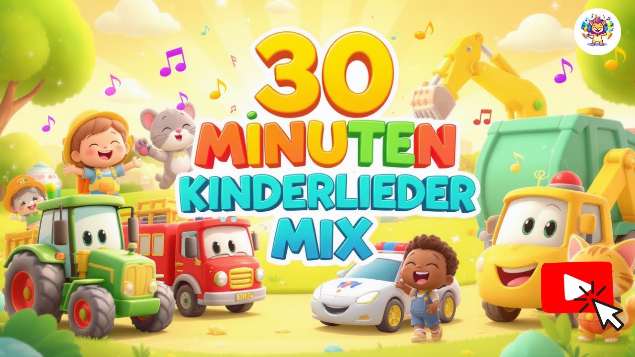 🎶 30 Minuten Kinderlieder Mix 🐻🚜🚌 | Beliebte Lieder für Kinder nonstop