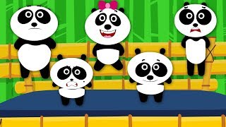 five little pandas | nursery rhymes | baby videos | kids song | Kids Tv Nursery Rhymes