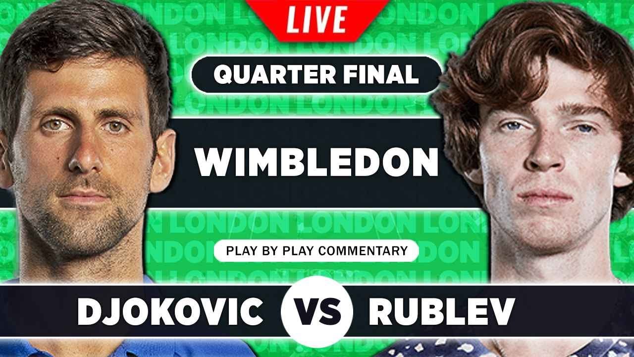 rublev djokovic live stream