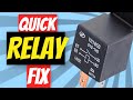 How to fix repair temporarily and quickly a relay on any car or project