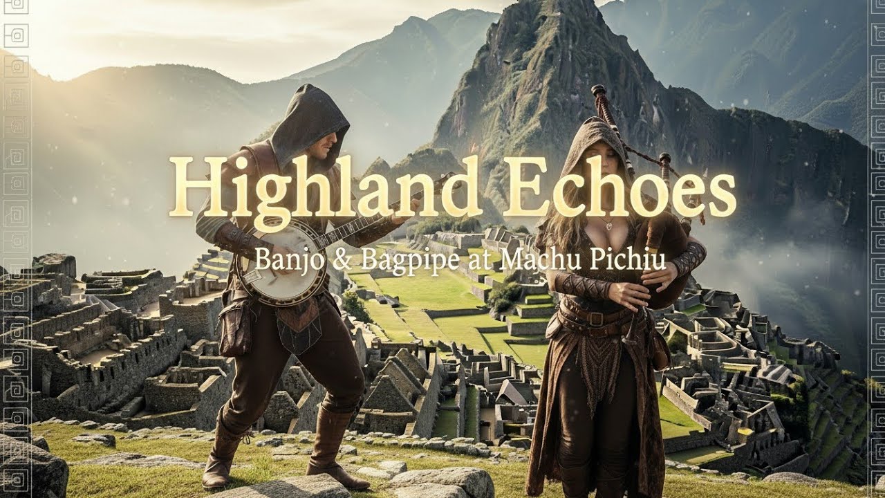 Highland Echoes — Banjo & Bagpipe at Machu Picchu