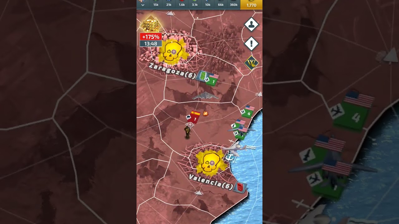 CONFLICT OF NATION:WW3 (Launching ballistic and cruise missile simultaneously)