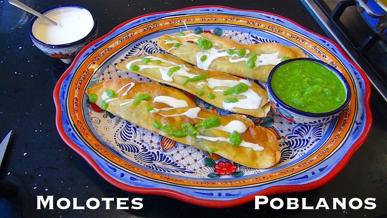 Receta de MOLOTES POBLANOS - La receta secreta de la masa - YouTube