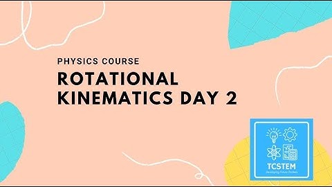 Rotational Kinematics Day 2 (Intro to AP Physics 1)