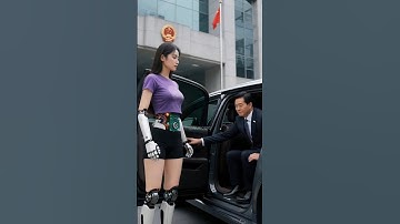 humanoid robot with president meets with state government officials