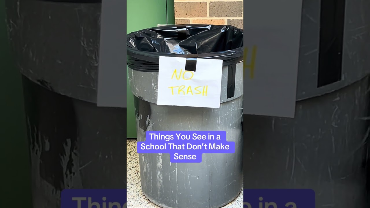 #9thgradeexperience wonders what is the point of the can then