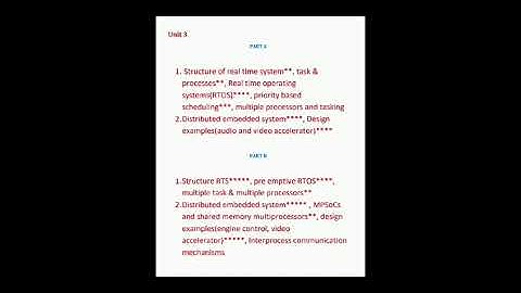 ET3491 Embedded system and IOT Design important topics and questions