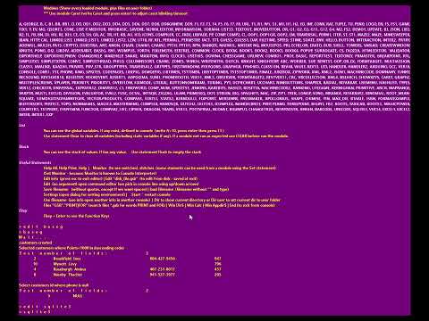 BASEG Module and SQLITE3 Module