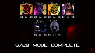 6/20 Mode Has Been Completed!! | The Return to Freddy's Rebuilt (6/20 Mode Complete)