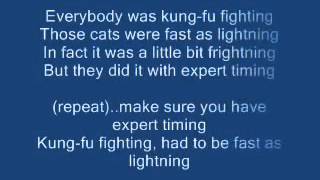 KUNG FU FIGHTING LYRICS by MARDI GRAS.BB: Everybody was kung-fu