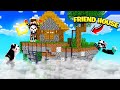 🤯FLYING My Friend house in this MINECRAFT SMP