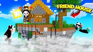 🤯FLYING My Friend house in this MINECRAFT SMP