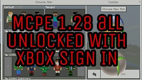 MCPE 1.2.8 ALL UNLOCKED WITH XBOX SIGN IN || REUPLOAD NOONE GOT THE NOTIFICATION YT IS BROKEN