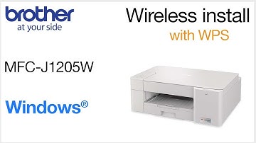 MFCJ1205W set up wireless with WPS - Windows