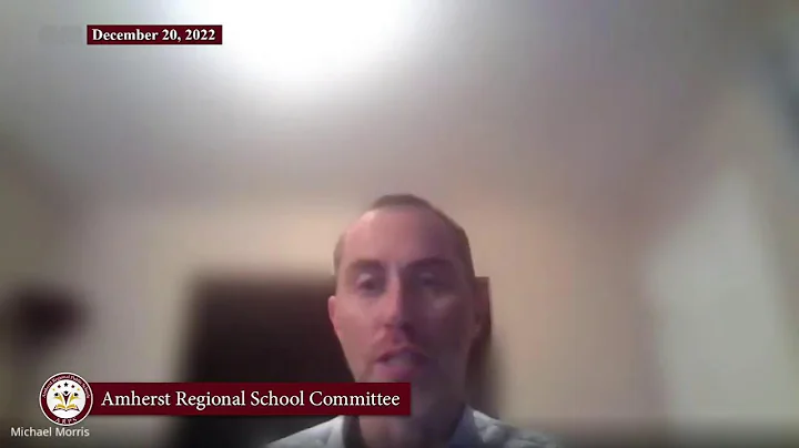 Amherst Regional School Committee: December 20, 2022