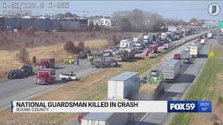 1 Indiana National Guard member killed, 3 others injured after crash involving military vehicle near