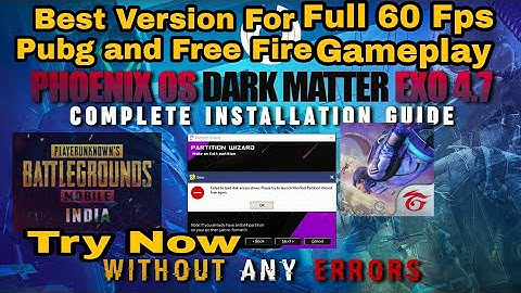 Phoenix os Darkmatter 4.7 installation - Best Android os for low end pc 💻