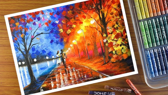 We're Going Friends Collage Painting Acrylic Drawing Oil Pastels Paper  Stock Photo by ©zadumki 358094050