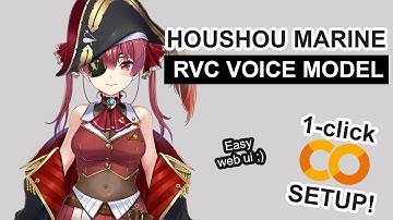 Houshou Marine AI Voice Model - RVC 1-CLICK Google Colab Setup