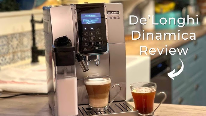 De'Longhi White Dinamica Espresso Machine with Iced Coffee and Manual Milk  Frother + Reviews